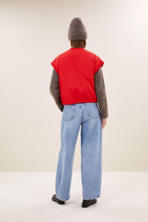 By Bar Gio ärmellose Jacke Rot