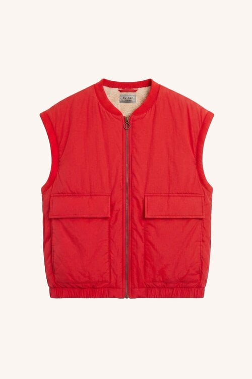 By Bar Gio ärmellose Jacke Rot
