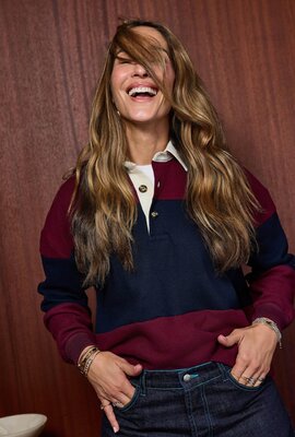 Coco Y Maria Polo-Pullover marineblau
