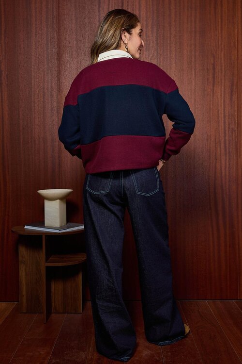 Coco Y Maria Polo-Pullover marineblau