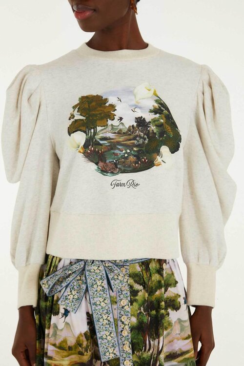 Farm Rio Countryside Pullover grau
