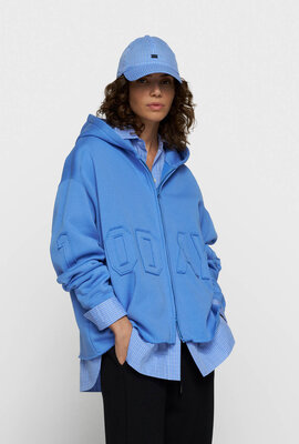 10Days Statement Zip Hoodie Blau