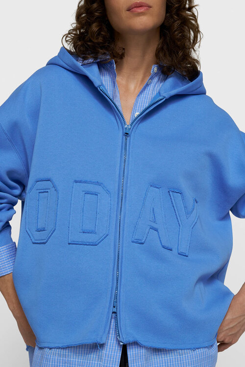 10Days Statement Zip Hoodie Blau