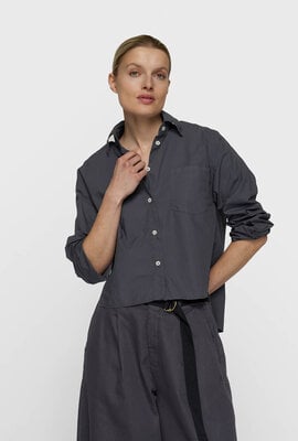 10Days Cropped-Schulter-Shirt blau