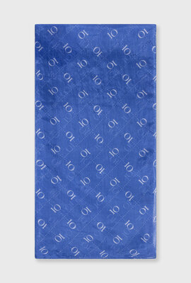 10Days Seidenschal Monogramm Blau
