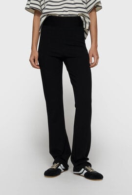 10Days Flare-Punto-Hose schwarz