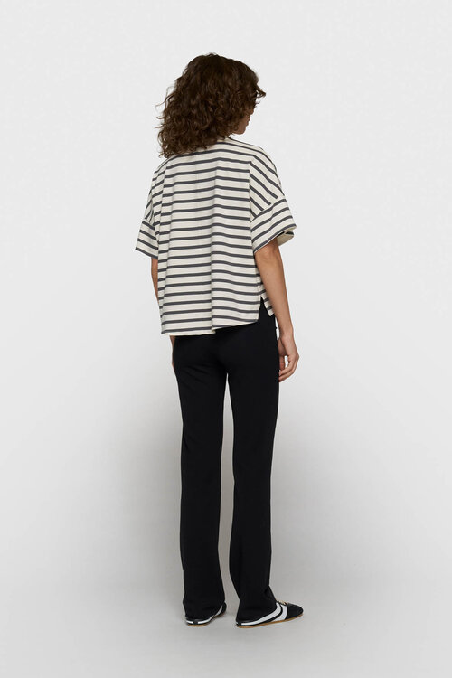10Days Flare-Punto-Hose schwarz