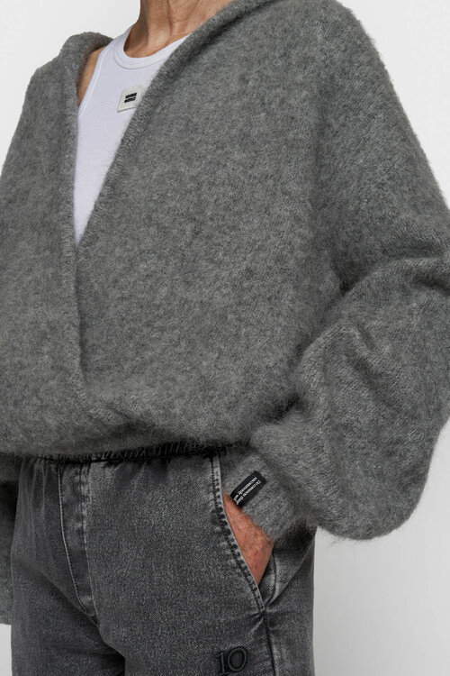 10Days Hooded Strickpullover grau