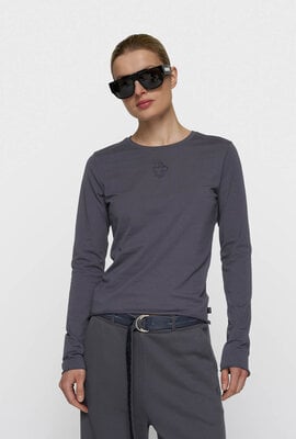 10Days Slim Langarmshirt Blau