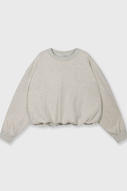 10Days Soft White plissierter Pullover 10DAYS