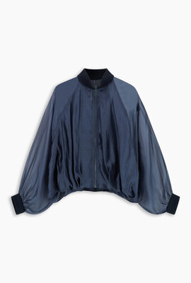 8PM Frangipani Bomber Jacke Marineblau