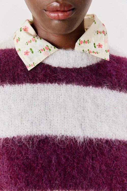 American Vintage Niby Pullover Ärmellos Aubergine