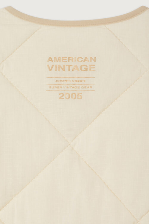 American Vintage Yupibam Gilet Creme