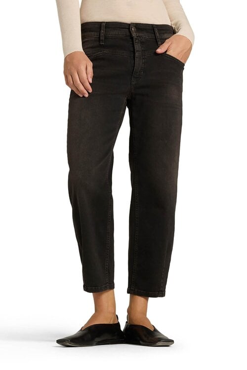 Cambio Braune Elin Barrel Jeans