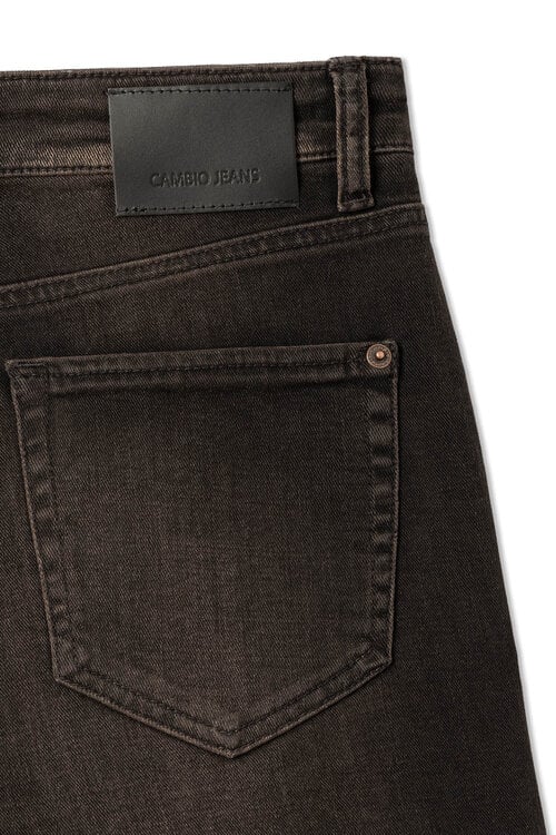Cambio Braune Elin Barrel Jeans