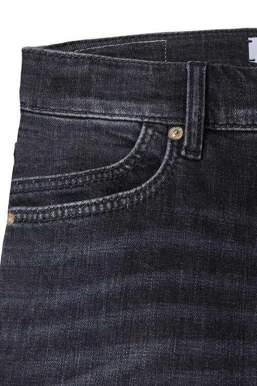 Cambio Dunkelgraue Palazzo Flair Jeans mit weitem Bein