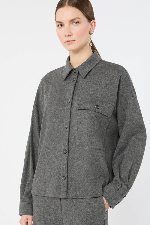Max Mara Weekend Bluse Hellgrau