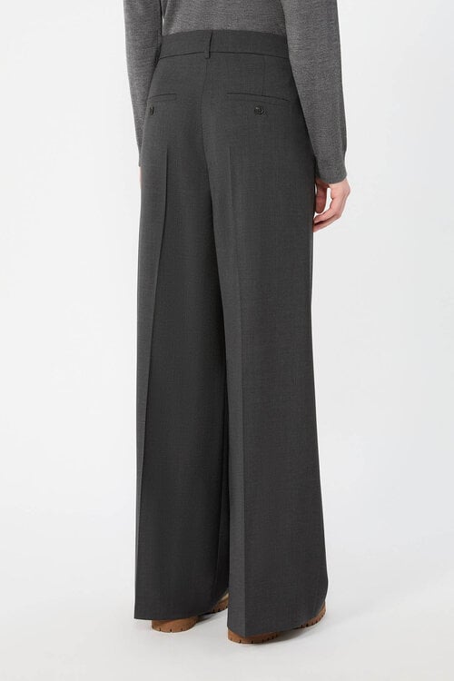 Max Mara Weekend Wide Leg Hose Grau
