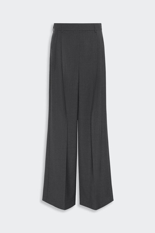 Max Mara Weekend Wide Leg Hose Grau
