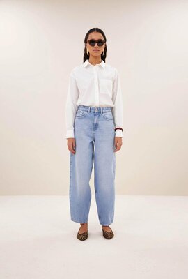 By Bar Baloe Barrel Jeans Hellblau