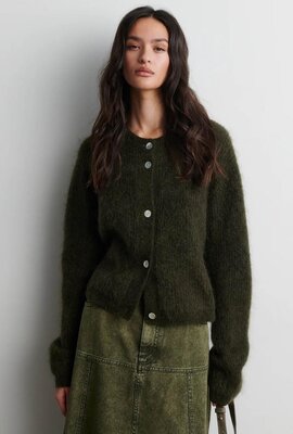 Second Female Olive Andrea Strickjacke