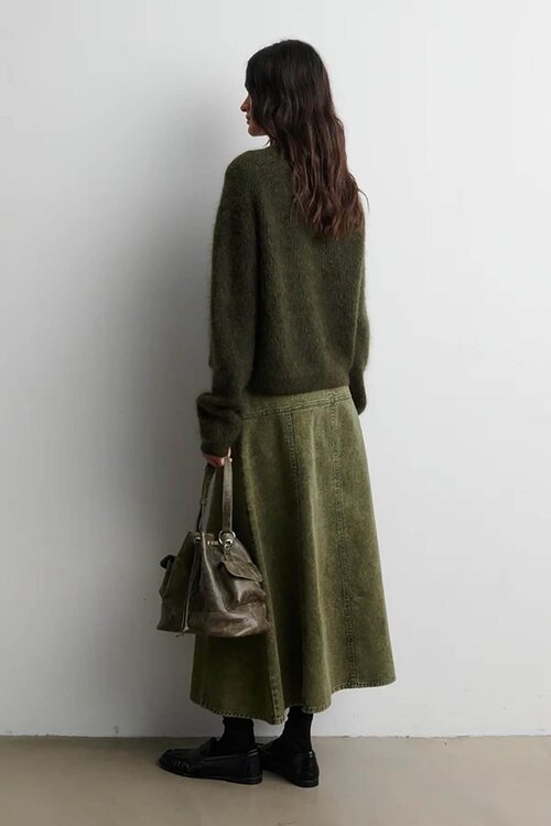 Second Female Olive Andrea Strickjacke