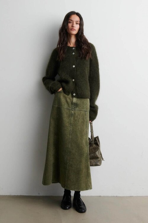 Second Female Olive Andrea Strickjacke