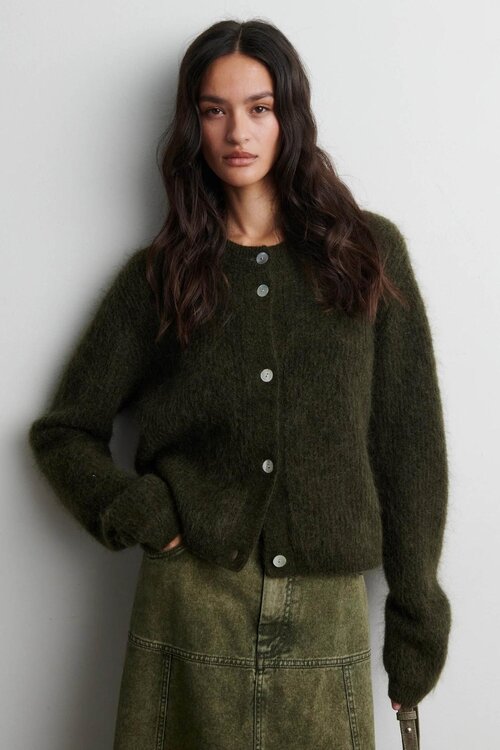 Second Female Olive Andrea Strickjacke