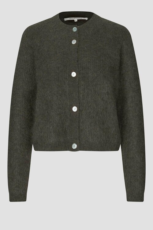Second Female Olive Andrea Strickjacke