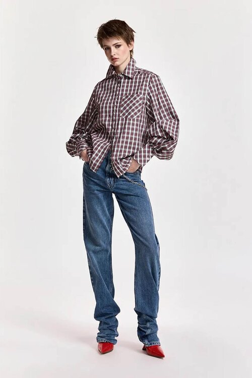 Essentiel Antwerp Bluse Karo Rot