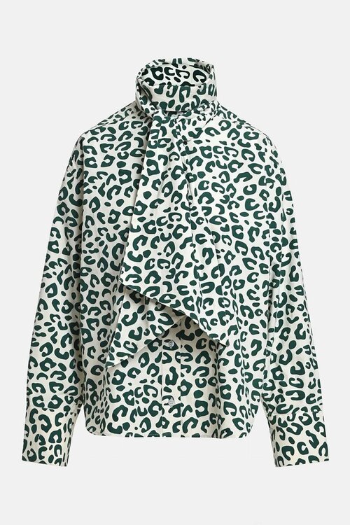 Essentiel Antwerp Bluse mit Schleifenkragen Ecru