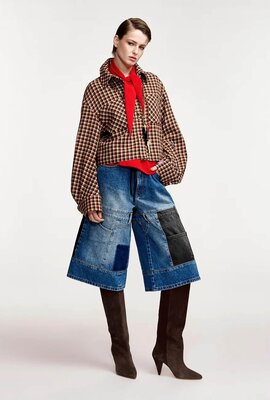 Essentiel Antwerp Jacke mit Ballonärmel Braun