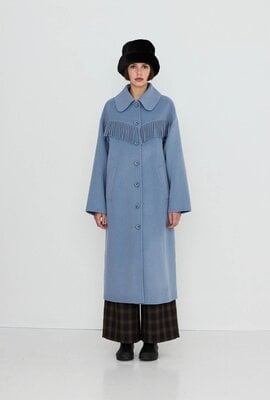 The Tiny Big Sister Frills Jacke Blau