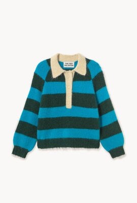 The Tiny Big Sister Frank Polo Pullover Streifen Blau