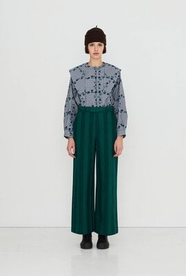 The Tiny Big Sister Roses Bluse mit Schal Blau