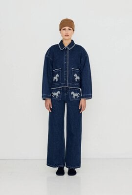 The Tiny Big Sister Jack Horses Denim Indigo