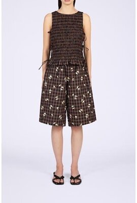 Ganni Braun Top