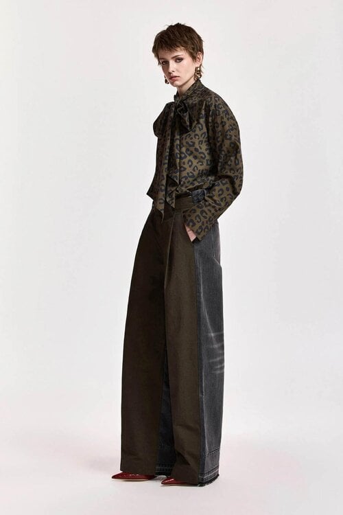Essentiel Antwerp Wide-Leg-Jeans Khaki