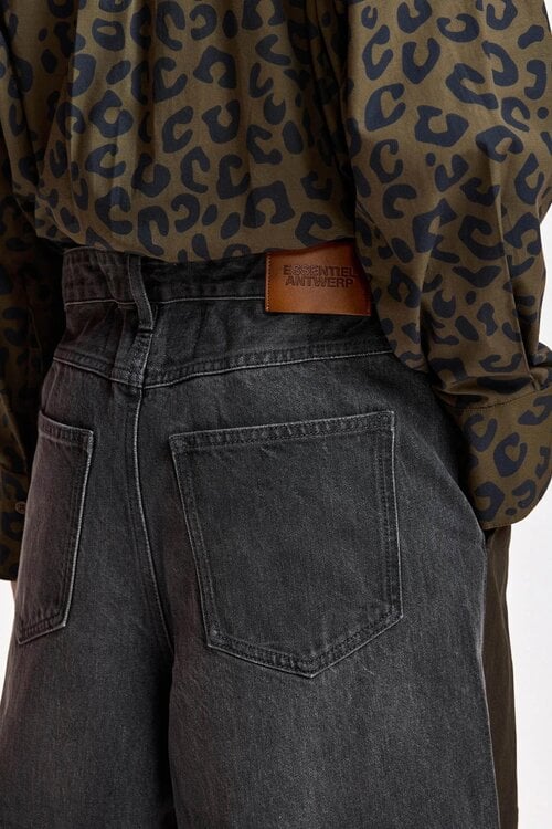 Essentiel Antwerp Wide-Leg-Jeans Khaki