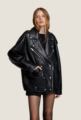 Alter Ego Schwarze Carmel Lederjacke