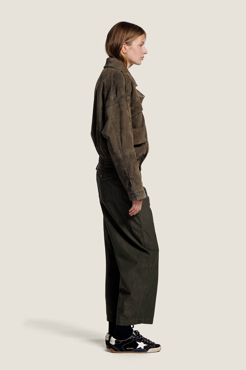 Alter Ego Kaki Holly Wildlederjacke