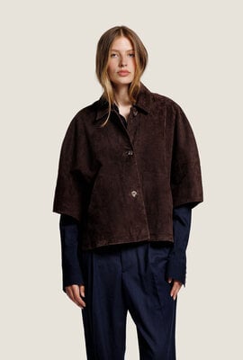 Alter Ego Braune Lena Wildlederjacke