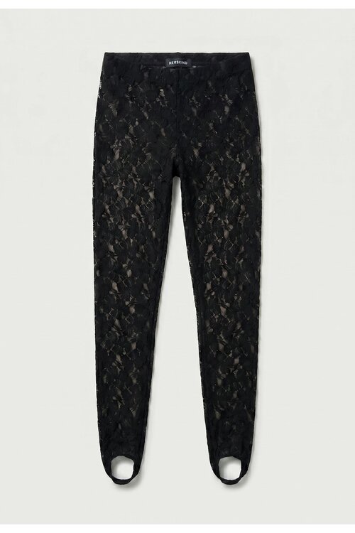 Herskind Ringo Spitzen-Leggings schwarz