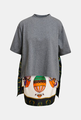 Essentiel Antwerp T-Shirt mit Seide Grau