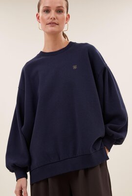 By Bar Lili Logo Pullover Blau
