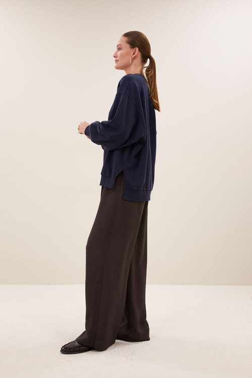 By Bar Lili Logo Pullover Blau
