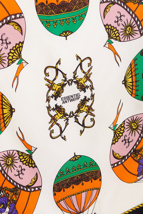 Essentiel Antwerp Schal Print Schwarz