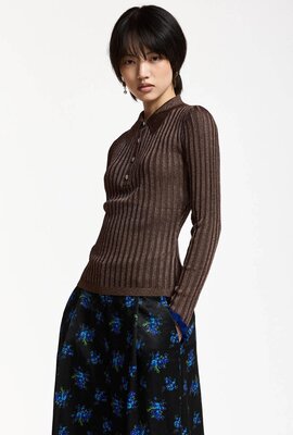 Essentiel Antwerp Polo Pullover Braun