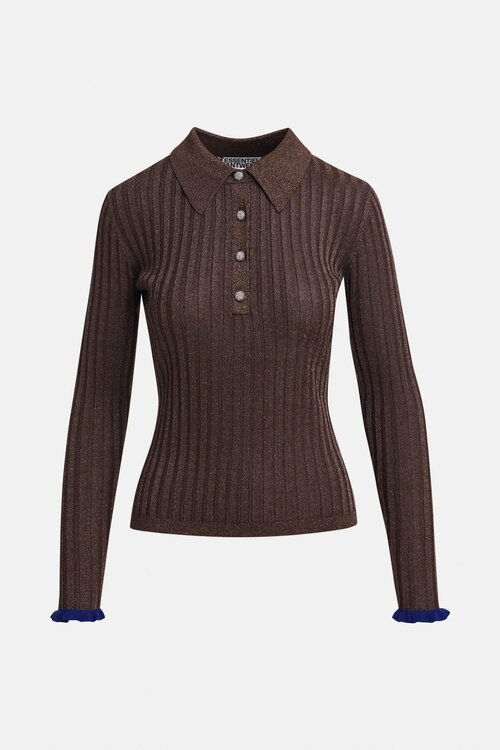 Essentiel Antwerp Polo Pullover Braun