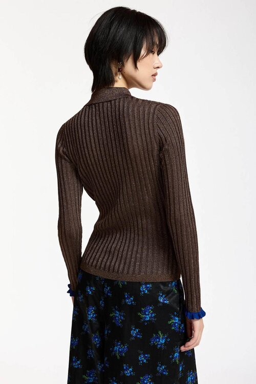 Essentiel Antwerp Polo Pullover Braun